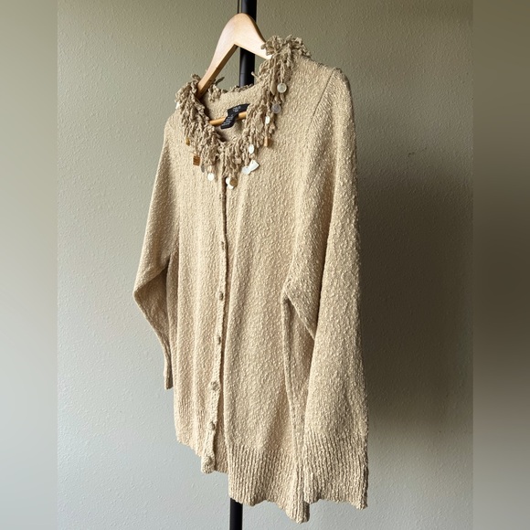 CDP & Co Attitude Long-Sleeve Cardigan Sweater - Picture 3 of 9